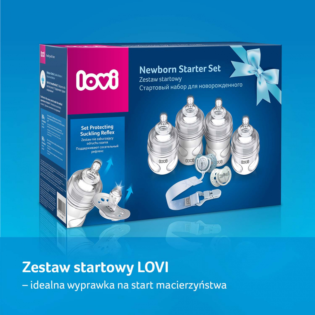 LOVI Zestaw startowy, wyprawka dla noworodka Botanic Boy niebieski LOVI Zestaw startowy, wyprawka dla noworodka Botanic Boy niebieski