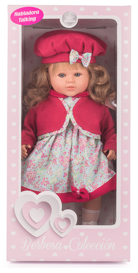 Lalka hiszpańska dziewczynka w berecie 52 cm Lalka hiszpańska dziewczynka w berecie 52 cm