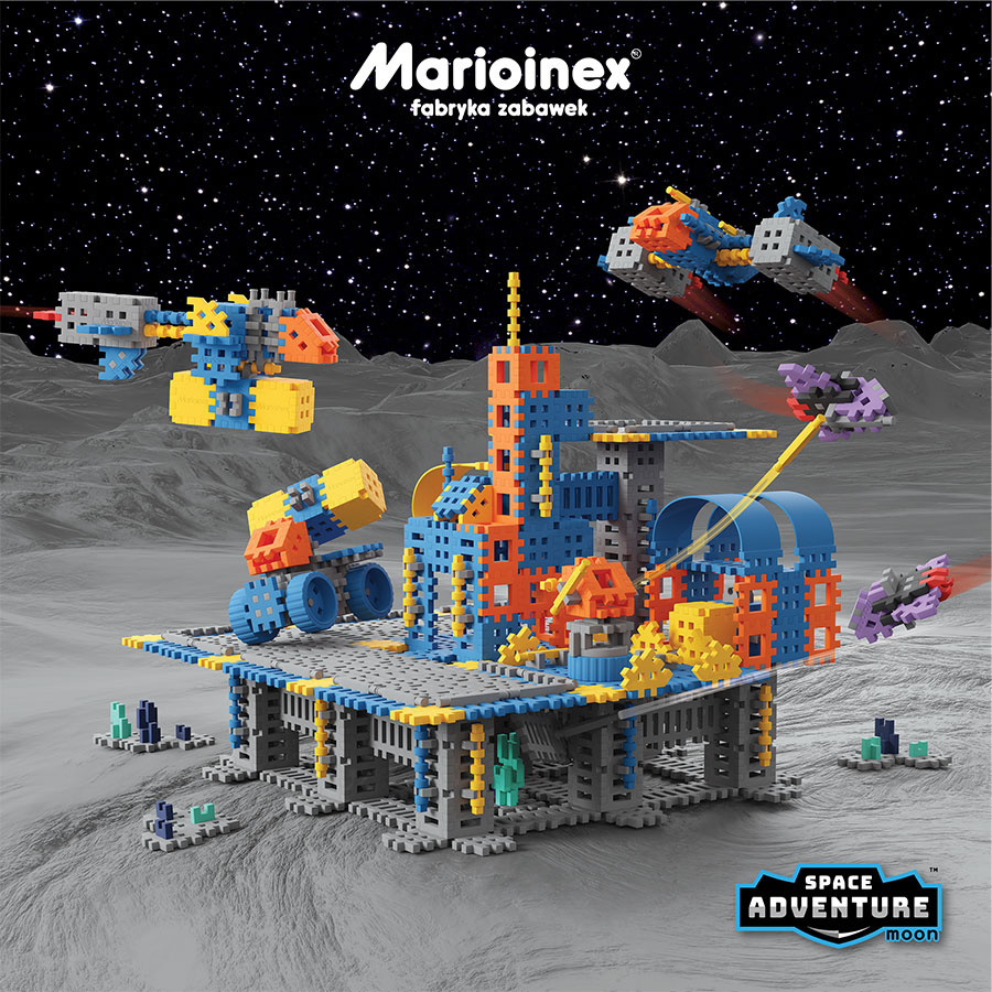 Mini Wafle City Baza kosmiczna 618 el. Klocki konstrukcyjne | Marioinex MX Mini Wafle City Baza kosmiczna 618 el. Klocki konstrukcyjne | Marioinex MX