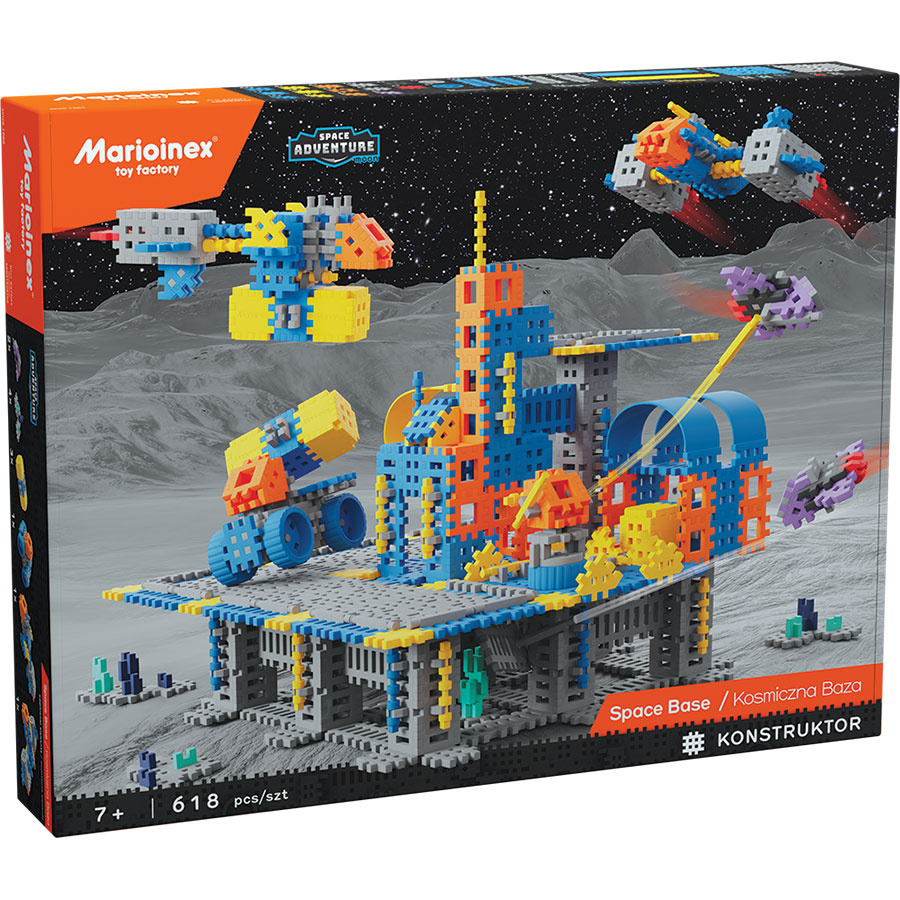 Mini Wafle City Baza kosmiczna 618 el. Klocki konstrukcyjne | Marioinex MX Mini Wafle City Baza kosmiczna 618 el. Klocki konstrukcyjne | Marioinex MX