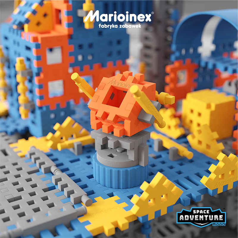 Mini Wafle City Baza kosmiczna 618 el. Klocki konstrukcyjne | Marioinex MX Mini Wafle City Baza kosmiczna 618 el. Klocki konstrukcyjne | Marioinex MX