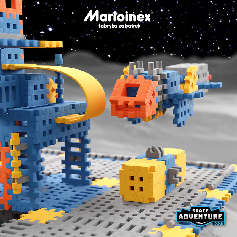 Mini Wafle City Baza kosmiczna 618 el. Klocki konstrukcyjne | Marioinex MX Mini Wafle City Baza kosmiczna 618 el. Klocki konstrukcyjne | Marioinex MX
