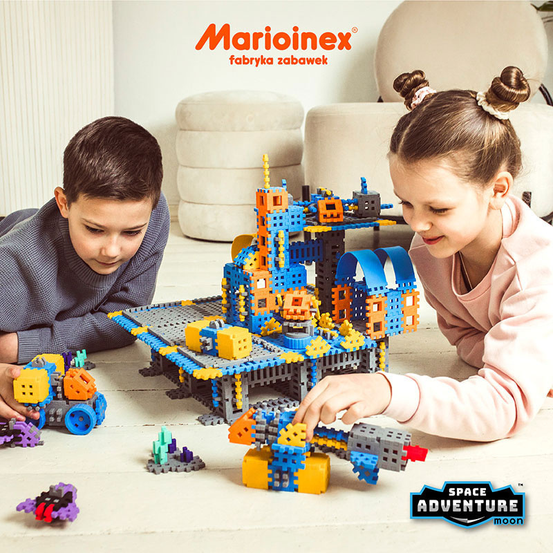 Mini Wafle City Baza kosmiczna 618 el. Klocki konstrukcyjne | Marioinex MX Mini Wafle City Baza kosmiczna 618 el. Klocki konstrukcyjne | Marioinex MX