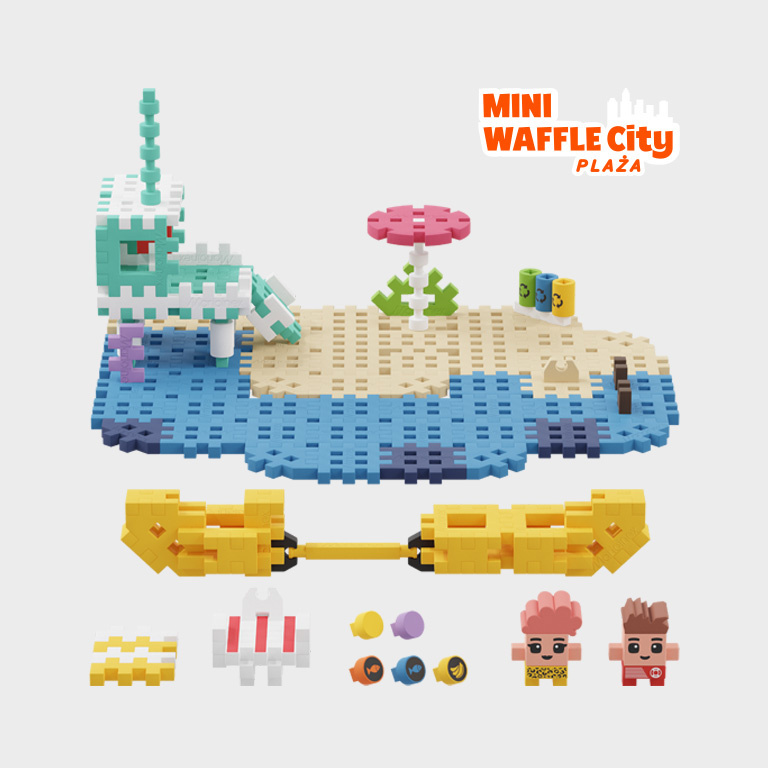 Mini Wafle City plaża 148 el Marioinex klocki konstrukcyjne Mini Wafle City plaża 148 el Marioinex klocki konstrukcyjne