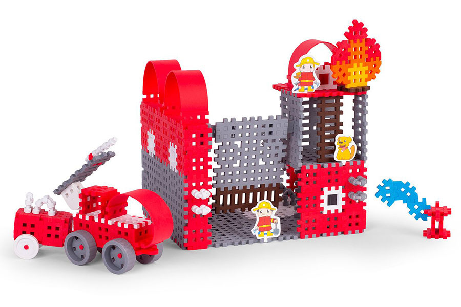 Mini Wafle Konstruktor Strażak 185 el. Klocki konstrukcyjne Zestaw Duży| Marioinex MX Mini Wafle Konstruktor Strażak 185 el. Klocki konstrukcyjne Zestaw Duży| Marioinex MX