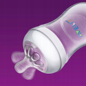 Smoczek silikonowy do butelki Philips AVENT, antykolkowy - seria Natural 2 Trójprzepływowy 3m+ / 2szt.