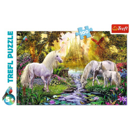 Trefl Puzzle 100 el. | Sekretny ogród- puzzle dla dzieci z motywem koników