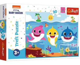 Trefl Puzzle 30 el. | Podwodny świat rekinów, puzzle z motywem Baby Shark