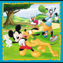 Trefl Puzzle 3w1 | Myszka Miki z przyjaciółmi, puzzle z motywem bajki Minnie Mouse