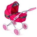 Wózek lalkowy różowy dla dziewczynki
