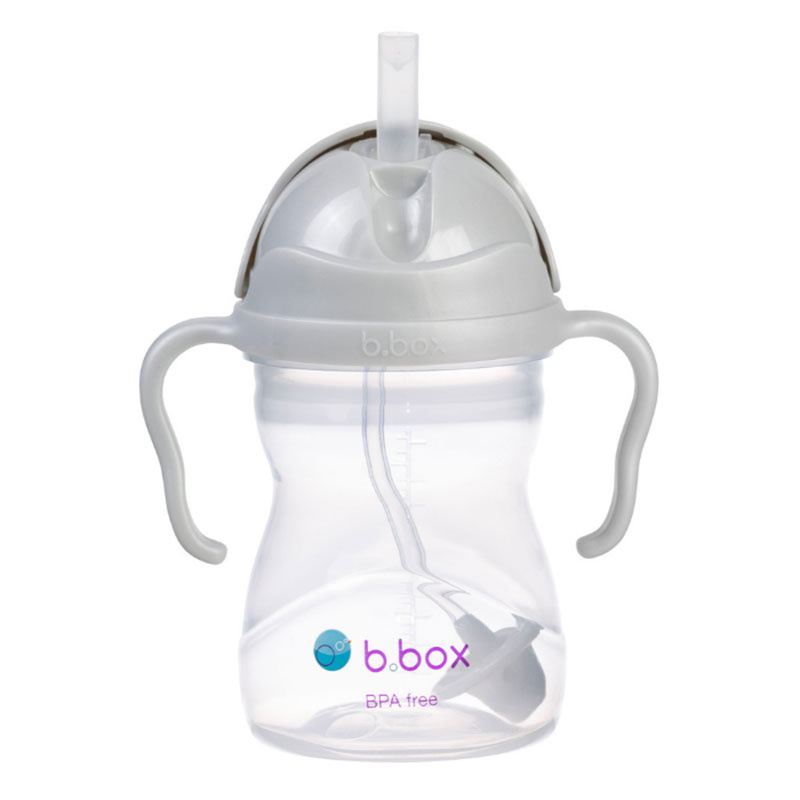 B.Box Innowacyjny Bidon z obciążoną słomką 240 ml dla dzieci, BBOX- Szary B.Box Innowacyjny Bidon z obciążoną słomką 240 ml dla dzieci, BBOX- Szary