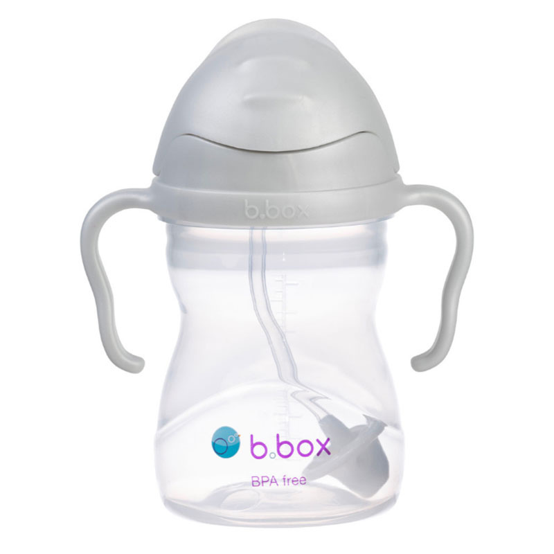 B.Box Innowacyjny Bidon z obciążoną słomką 240 ml dla dzieci, BBOX- Szary B.Box Innowacyjny Bidon z obciążoną słomką 240 ml dla dzieci, BBOX- Szary