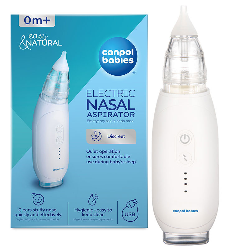 Elektroniczny aspirator do nosa Easy Natural Canpol Babies Elektroniczny aspirator do nosa Easy Natural Canpol Babies