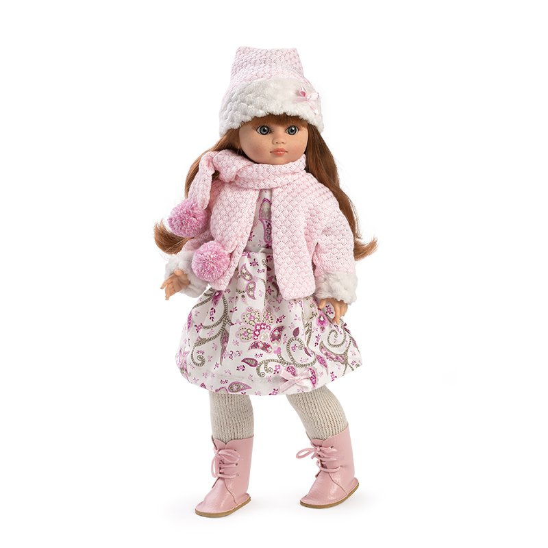 Lalka hiszpańska dziewczynka z długimi włosami, stojąca FANY 42 cm pachnąca Lalka hiszpańska dziewczynka z długimi włosami, stojąca FANY 42 cm pachnąca