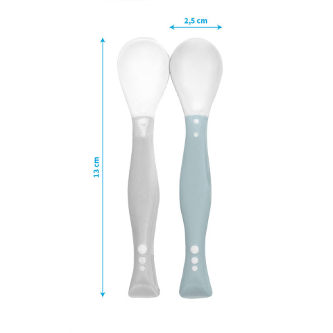 Miękkie łyżeczki plastyczne dla niemowląt 2 szt. BABY ONO