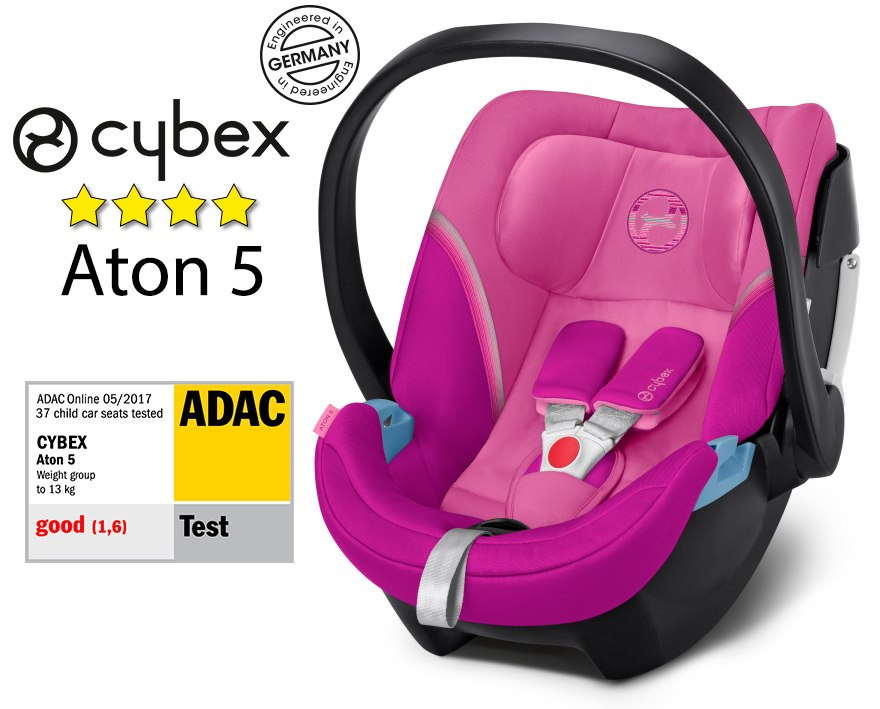 Tani i bezpieczny fotelik od narodzin 0-13 kg Aton 5 Cybex Tani i bezpieczny fotelik od narodzin 0-13 kg Aton 5 Cybex