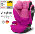 Bezpieczny fotelik dla dziecki od 3 lat - Solution S-Fix Magnolia Pink