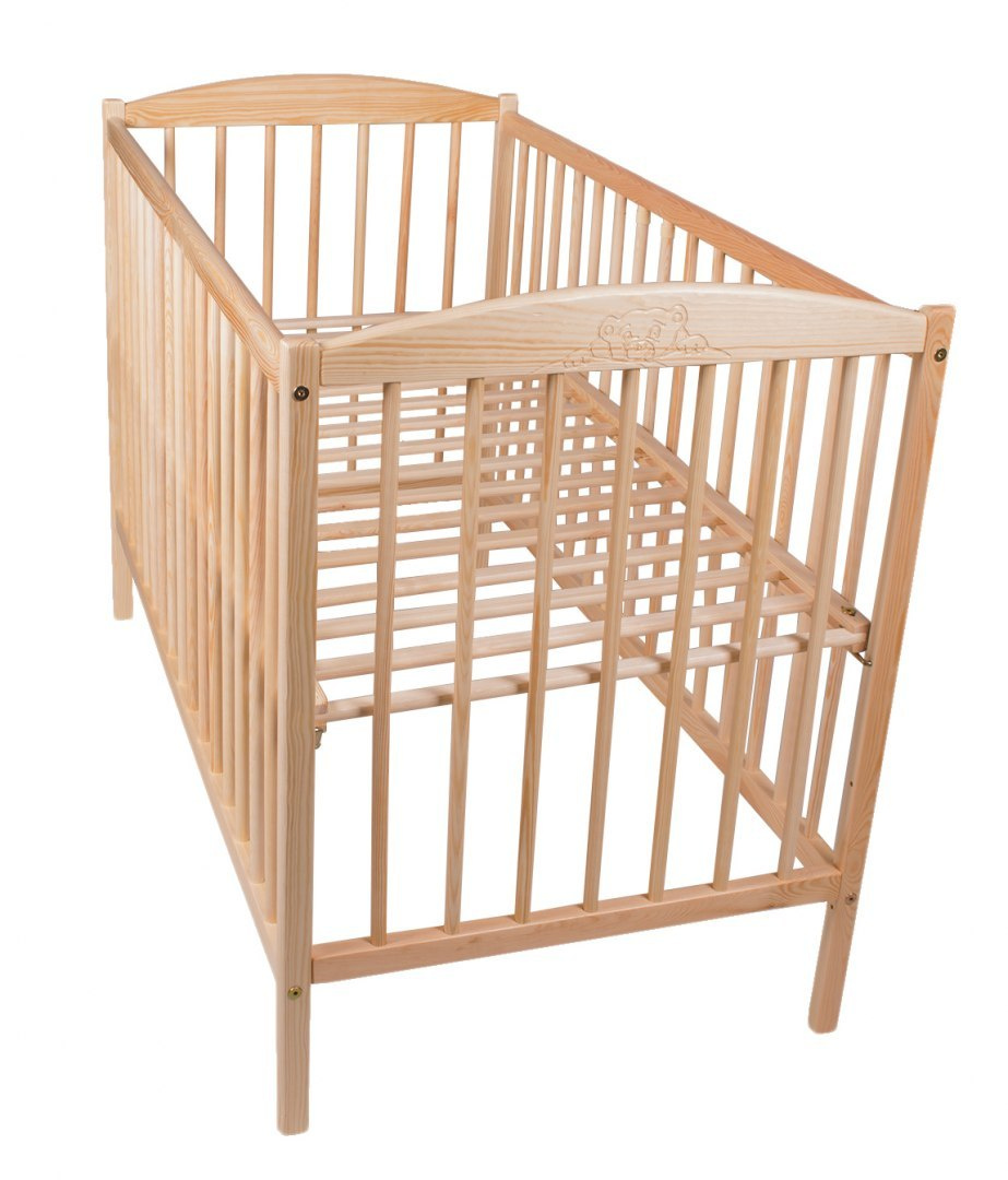 Łóżeczko dziecięce 120x60 bukowe, naturalne Łóżeczko dziecięce 120x60 bukowe, naturalne