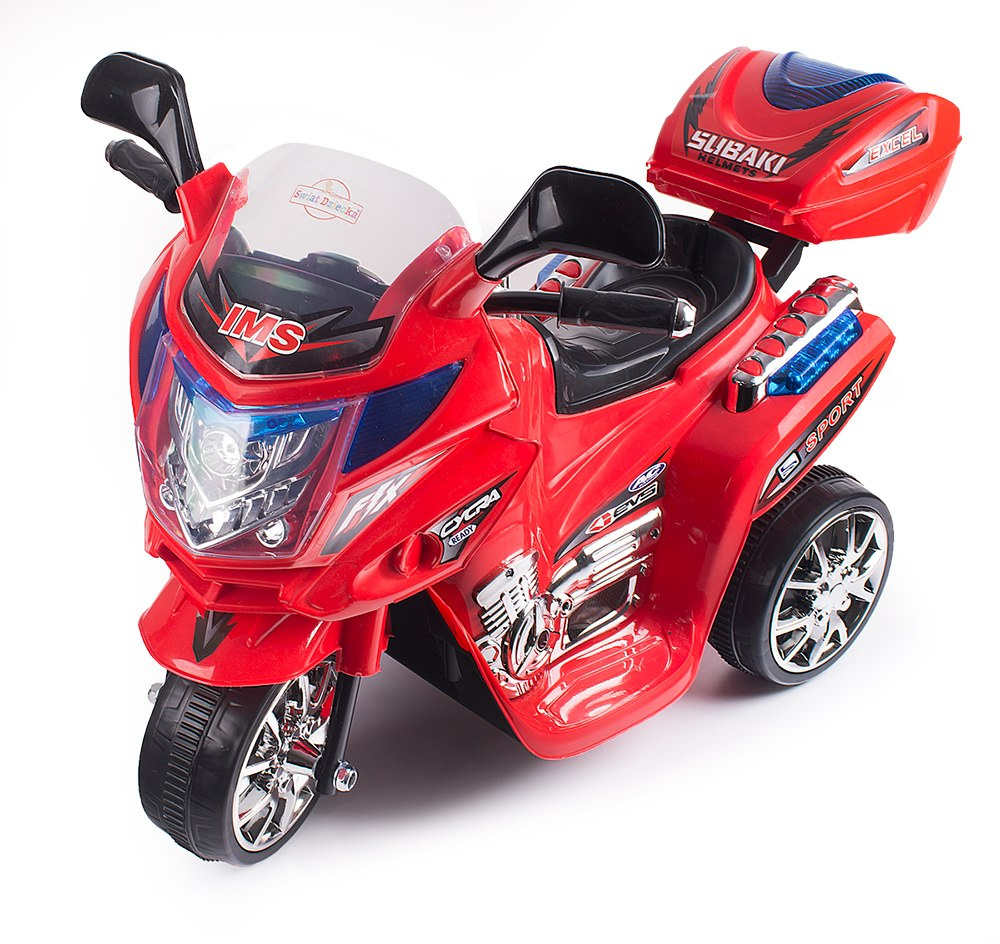 Skuter dziecięcy motor na akumulator czerwony Skuter dziecięcy motor na akumulator czerwony