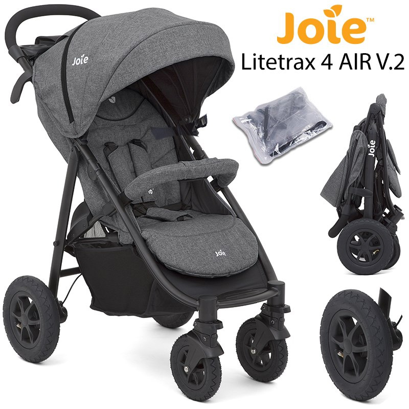 Wózek Joie Litetrax 4 Air V.2 Chromium - pompowane koła Wózek Joie Litetrax 4 Air V.2 Chromium - pompowane koła