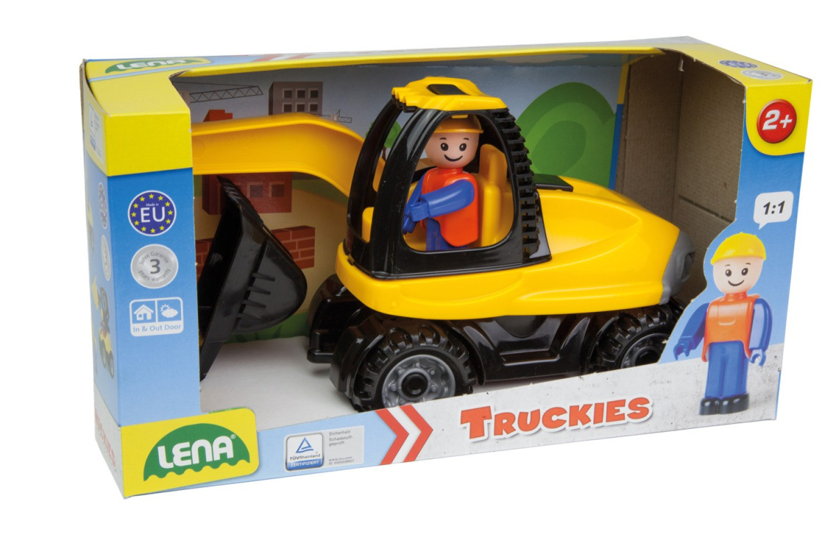 Koparka LENA z figurką kierowcy 17 cm Koparka LENA z figurką kierowcy 17 cm