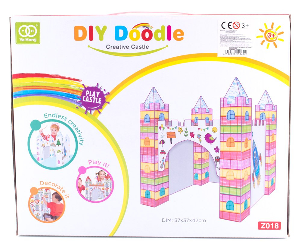 kolorowanka 3D zamek dla dzieci Puzzle kolorowanka 3D zamek dla dzieci Puzzle