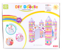 kolorowanka 3D zamek dla dzieci Puzzle
