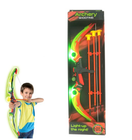 Łuk świecący na baterie z zestawem strzałek - zabawka dla dzieci