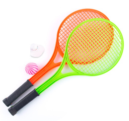 Paletki rakietki do badmintona zestaw z piłeczką i lotką