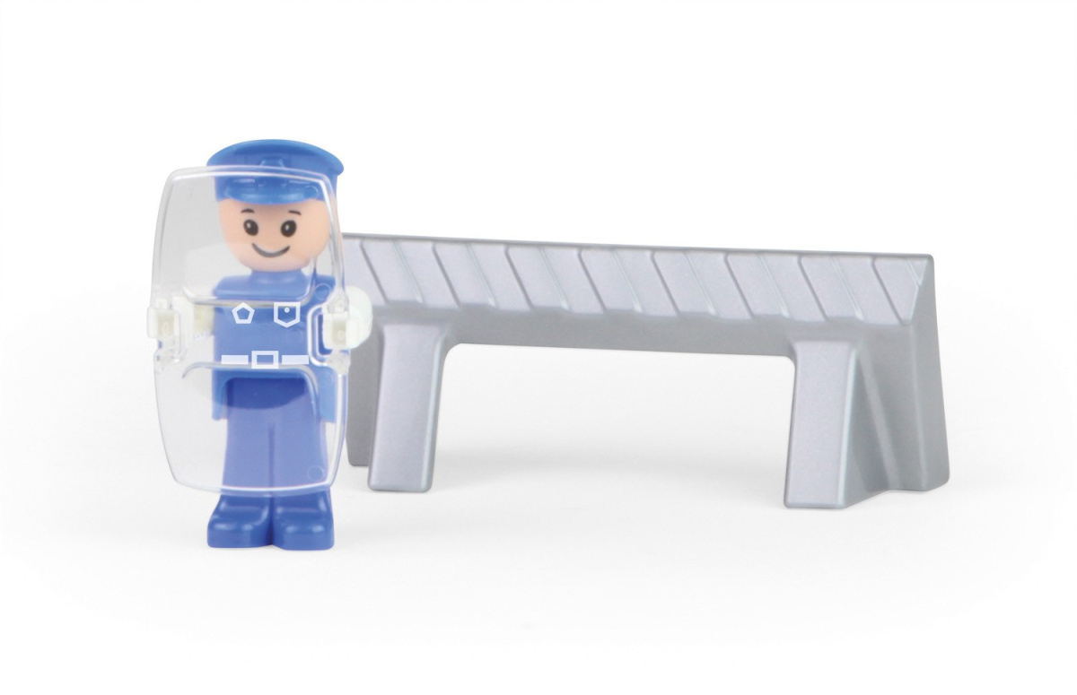 Auto policyjne z figurką policjanta Auto policyjne z figurką policjanta