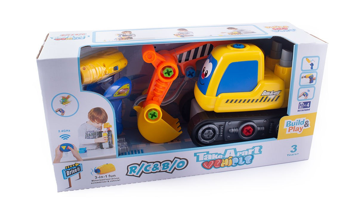 Koparka z pilotem i wkrętarką na baterie Koparka z pilotem i wkrętarką na baterie