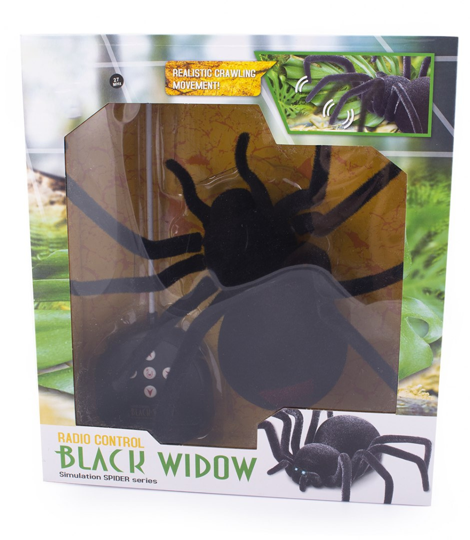 czarny pająk tarantula zabawka