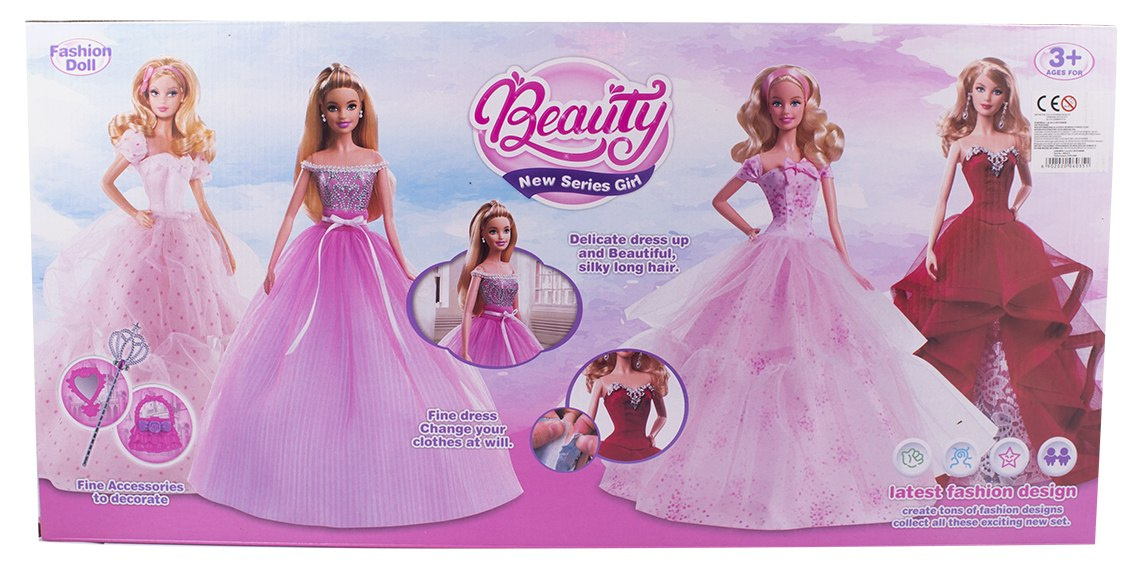 duży zestaw lalka barbie z sukienkami i akcesoriami duży zestaw lalka barbie z sukienkami i akcesoriami