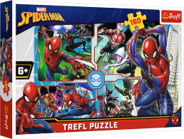 Trefl Puzzle 160 el. | Spider-Man na ratunek - puzzle dla dzieci z motywem bajkowym