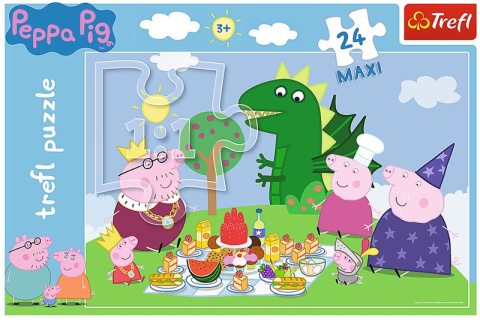 Puzzle 24 el. MAXI Uczta Świnki Peppy Puzzle 24 el. MAXI Uczta Świnki Peppy