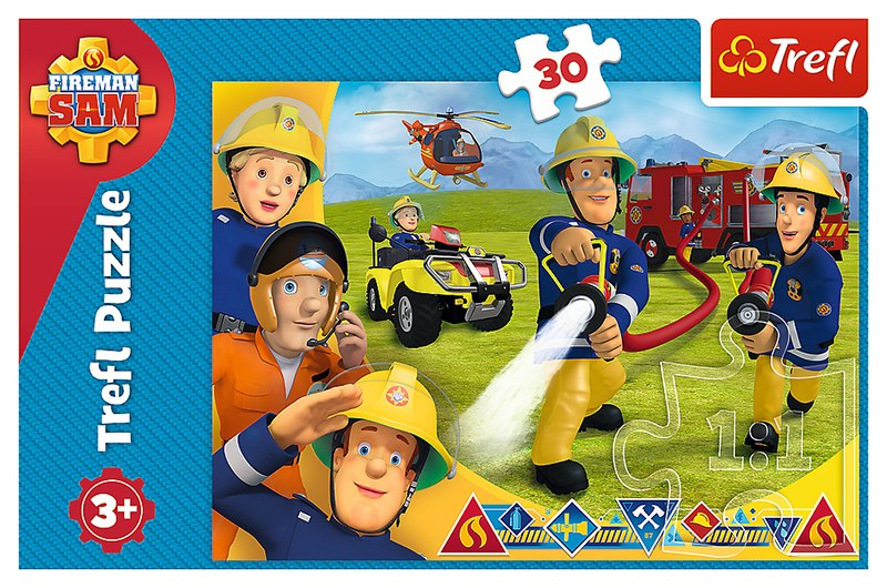 Strażak Sam puzzle 30 el. Strażak Sam puzzle 30 el.