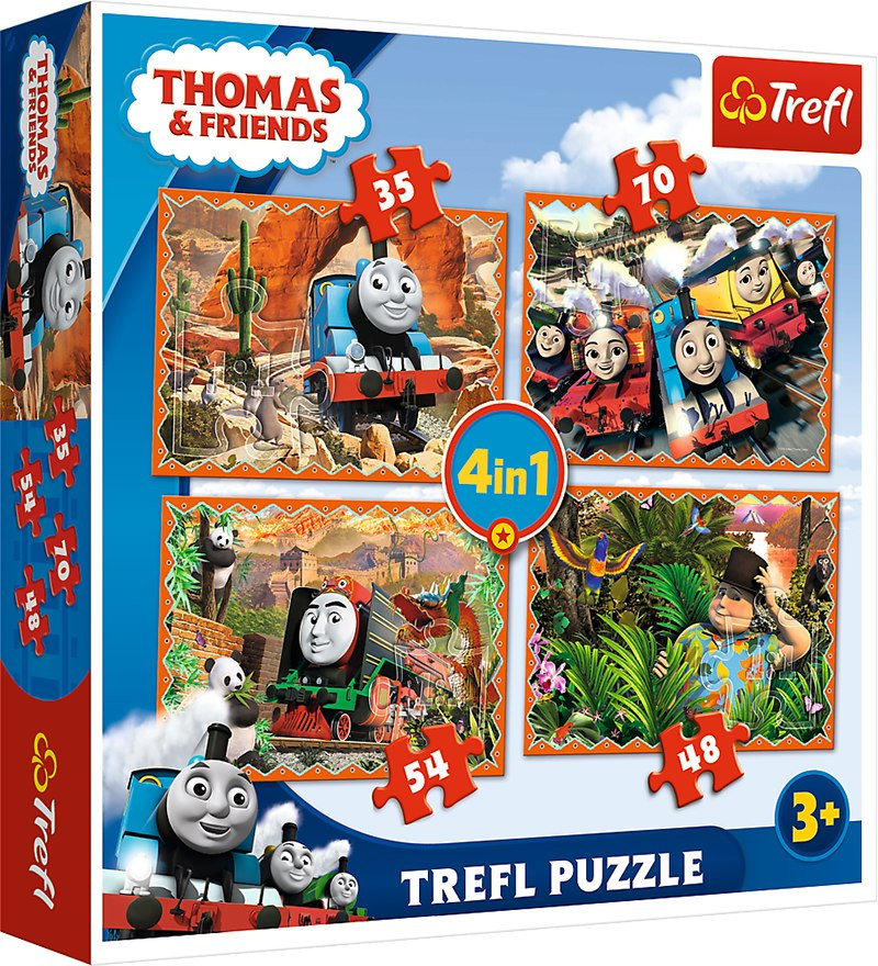 Puzzle bajkowe Podróże po świecie Tomek i przyjaciele Puzzle bajkowe Podróże po świecie Tomek i przyjaciele
