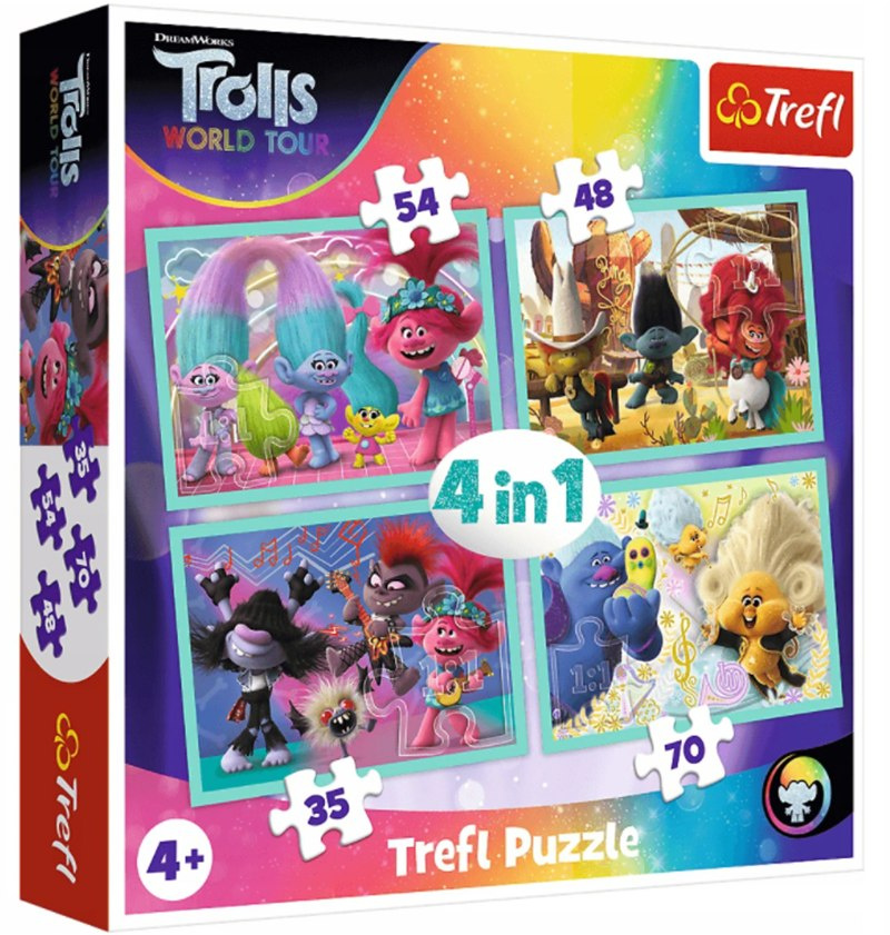Trasa koncertowa Trolli puzzle 4w1 Trasa koncertowa Trolli puzzle 4w1