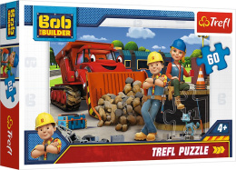 Trefl Puzzle 60 el. | Bob Budowniczy, Bob i Wendy, puzzle z motywem bajkowym