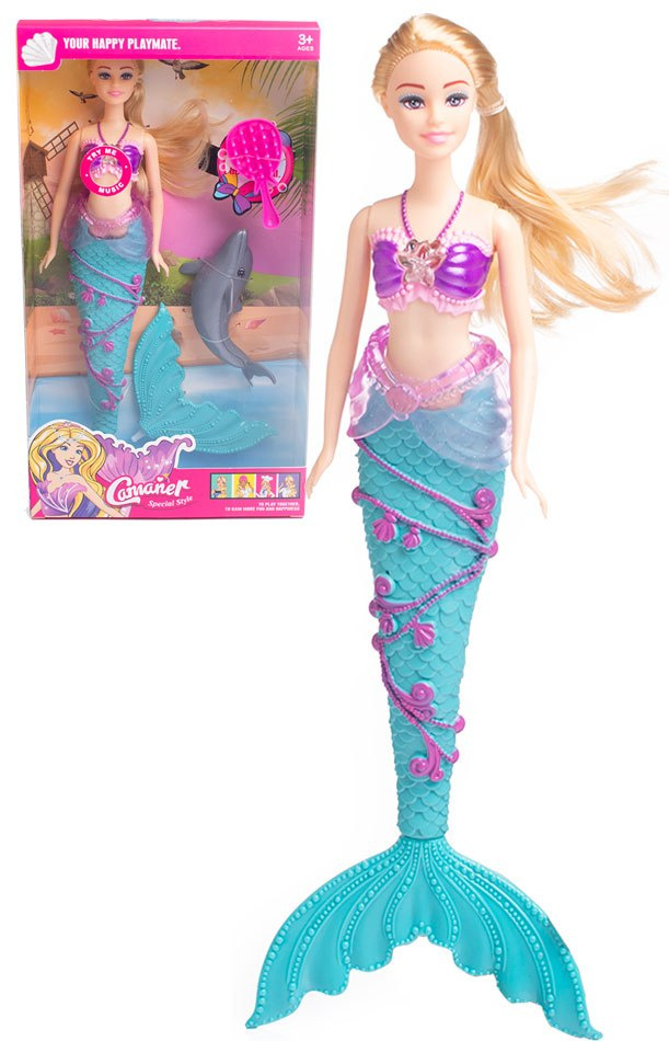 Lalka barbie syrenka z dźwiękem Lalka barbie syrenka z dźwiękem