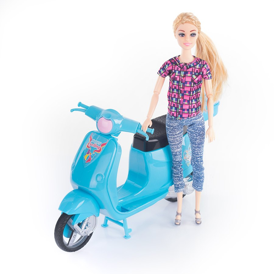 Lalka i skuter motocykl Lalka i skuter motocykl