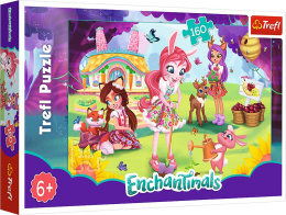 Trefl Puzzle 160 el. | Enchantimals - Bal Equestria Girls - puzzle dla dzieci z motywem bajkowym