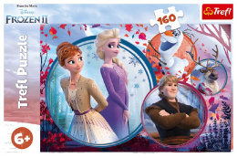 Trefl Puzzle 160 el. | Frozen - Siostrzana przygoda, puzzle z motywem bajki Kraina Lodu