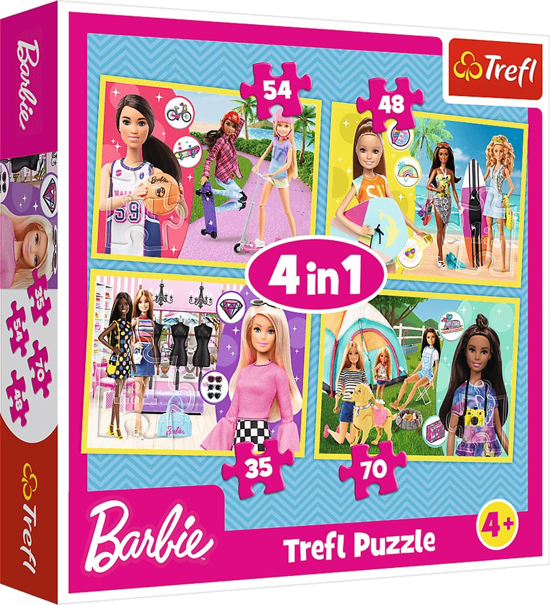W świecie Barbie, puzzle dla dziewczynek W świecie Barbie, puzzle dla dziewczynek