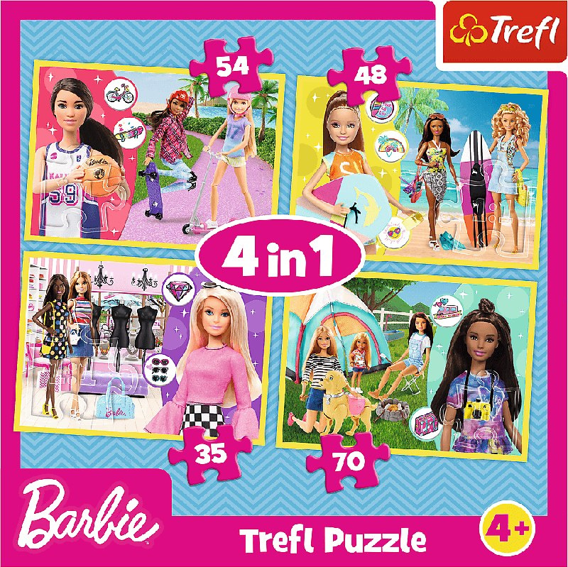 Puzzle z lalkami Barbie Puzzle z lalkami Barbie