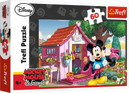 Miki i Minnie w ogrodzie, puzzle 60 el.