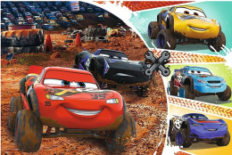 Puzzle z bajką Cars autka