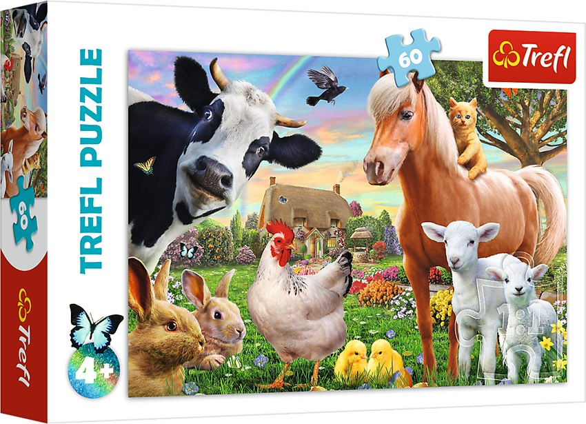 Wesoła farma puzzle dla dzieci Wesoła farma puzzle dla dzieci
