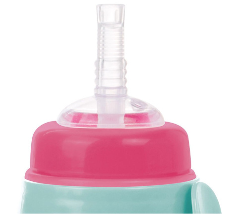 Canpol babies bidon niekapek z rurką silikonową 350ml BUTTERFLY Canpol babies bidon niekapek z rurką silikonową 350ml BUTTERFLY