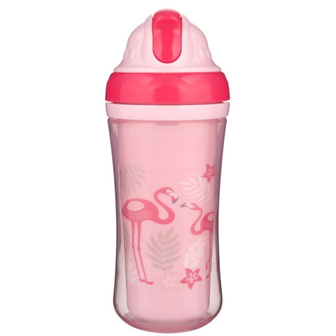 Canpol babies bidon ze składaną rurką silikonową 260ml flaming Canpol babies bidon ze składaną rurką silikonową 260ml flaming